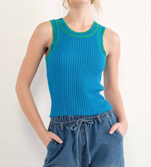 Pretty Garbage - Coralie Contrast Rib Tank