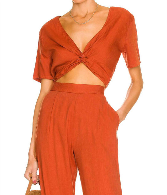 Linen Twist Top