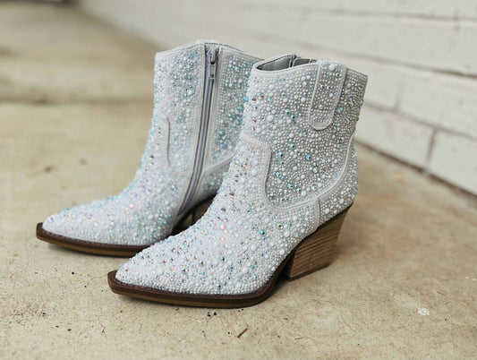 Very G - Women's Rhinestone Booties