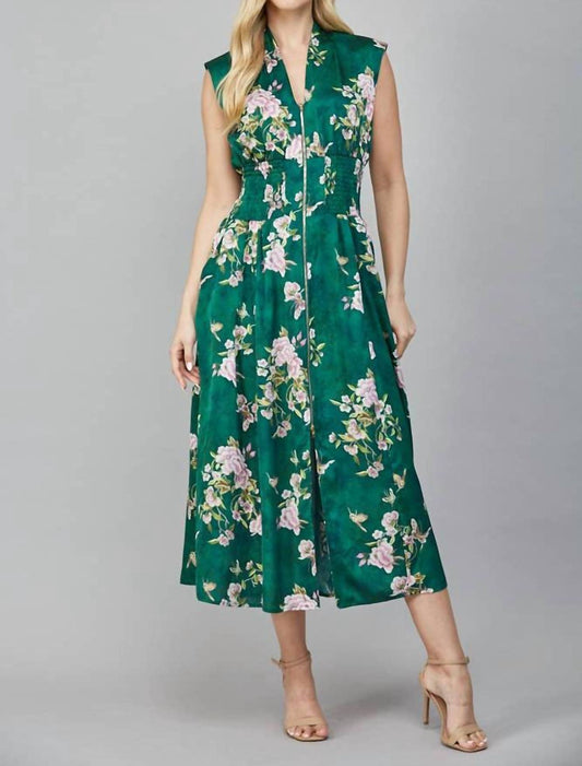 Fate - Kenzie Zip Front Floral Dress