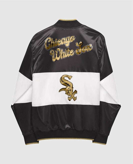 Starter - Men's Ty Mopkins Chicago White Sox Satin Full Snap Jacket