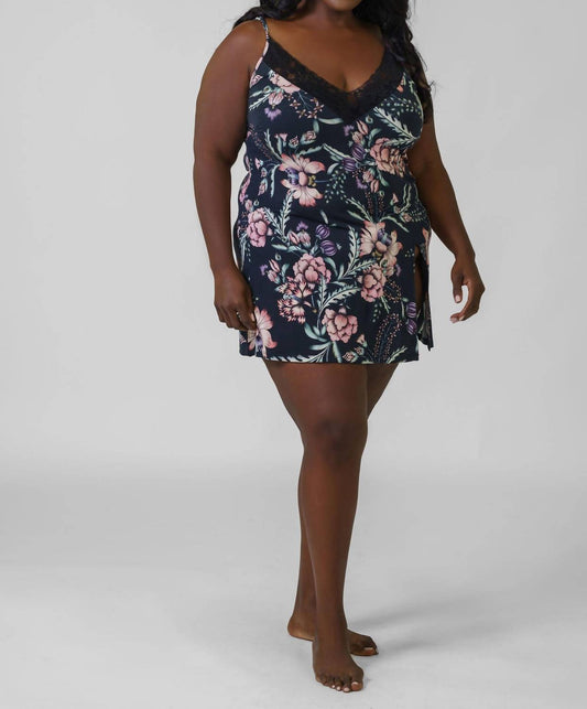 Kilo Brava - Satin & Lace Mini Slip