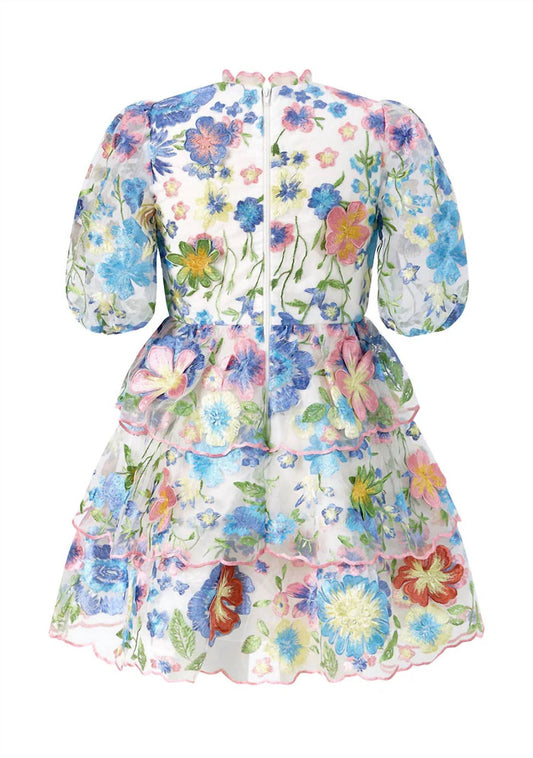 Marlo - Kid's Laura Embroidered Mini Dress