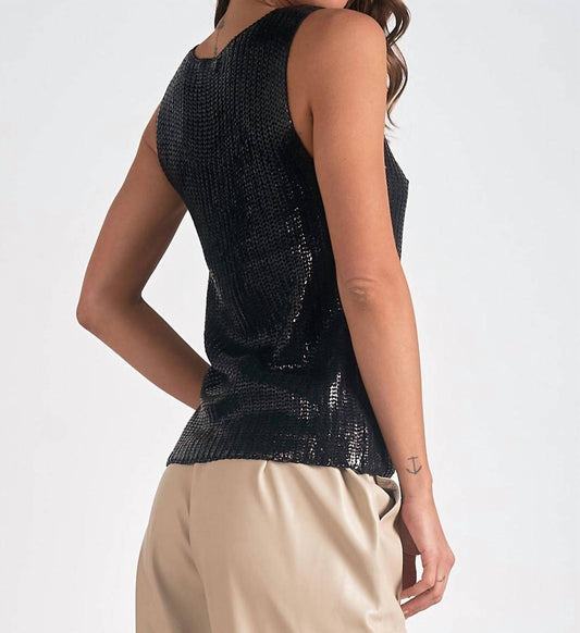 Elan - Coated Sweater Tank