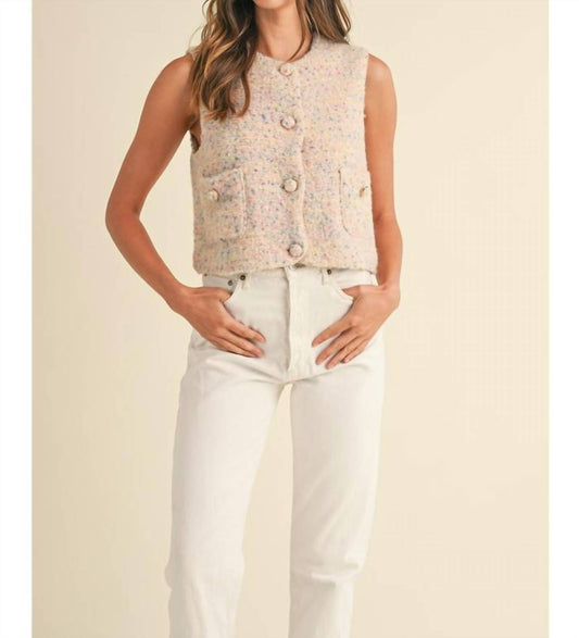 Mable - Button Down Sweater Vest