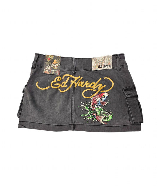 Ed Hardy - Women's Koi Fish Cargo Skirt