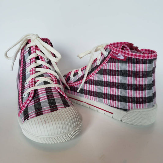 Renbut Shoes - Kid's Cap-toe Hi-top Canvas Zipper Sneaker