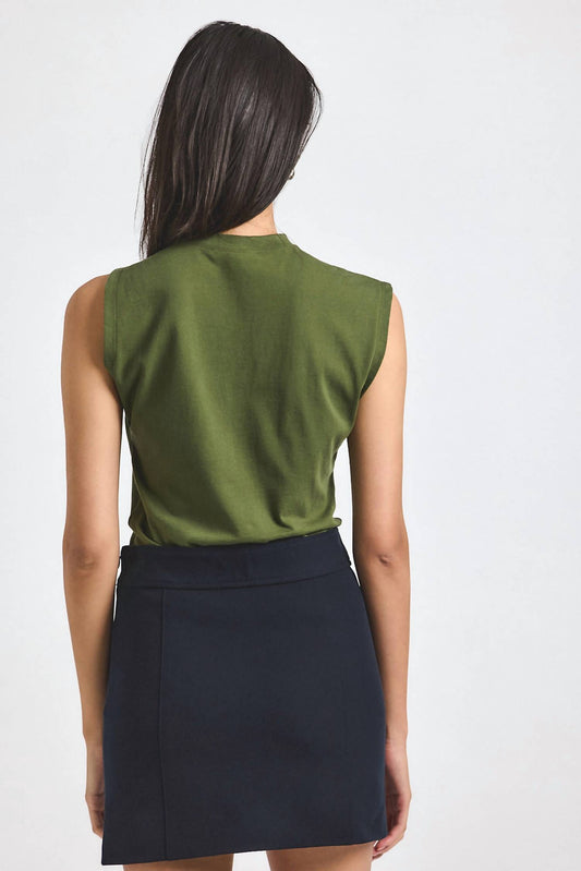 Derek Lam 10 Crosby - Nia Asymmetric Embellished Twist Tee