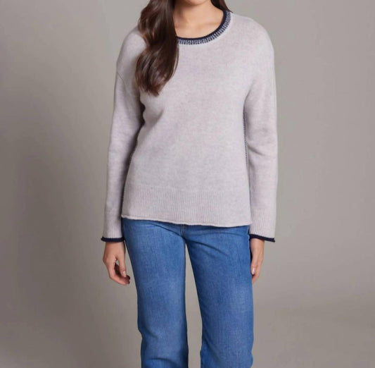 Alashan Cashmere - Kennedy Plaited Trim Crew Sweater