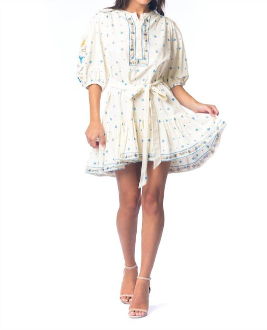 Tolani - Usha Puff Sleeve Mini Dress