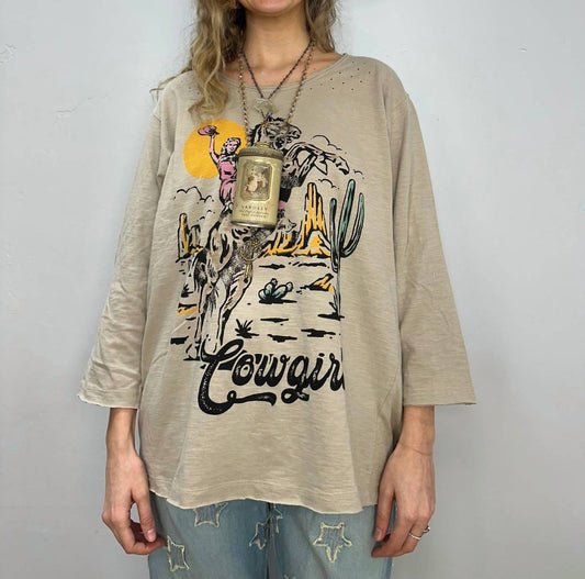 Paperlace - Vintage Cowgirl Tee