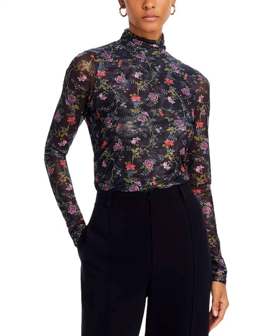 Cinq A Sept - Mini Hana Floral Turtleneck Shirt