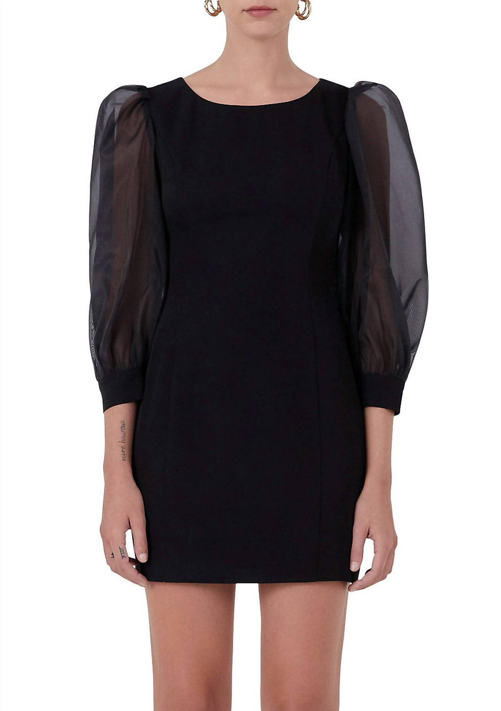 blouson shoulder mini dress endless rose Double Blouson Mini Dress at Amazon Women's Clothing store