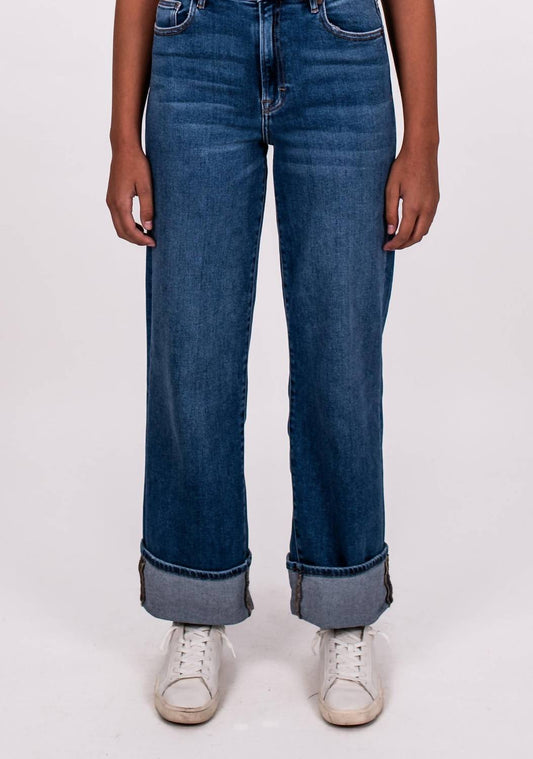 Hidden - Logan High Rise Dad Cuff Jean