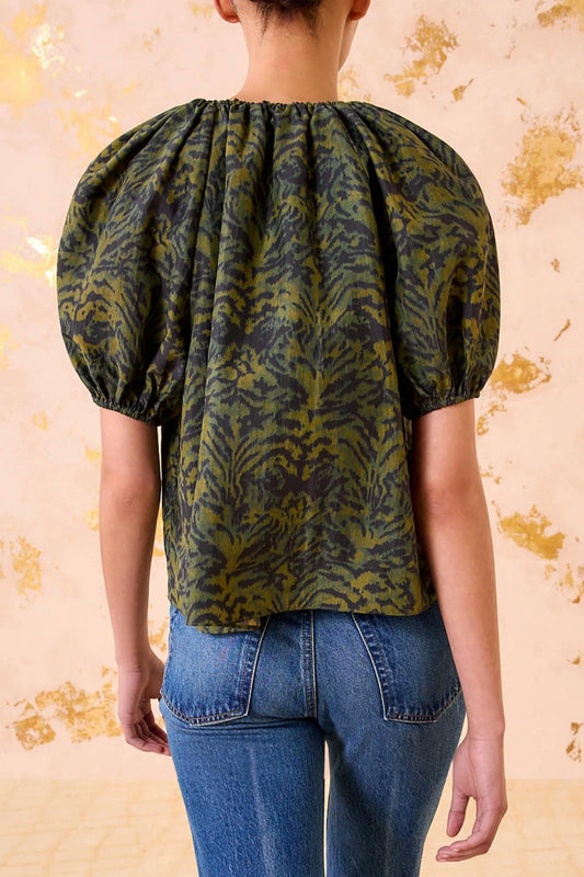 Ulla Johnson - Talie Silk Short Sleeve Blouse