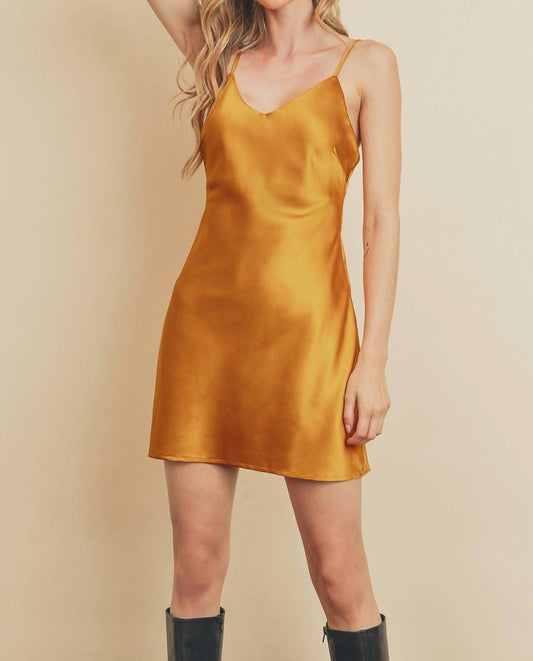 Dress Forum - Sleeveless Satin Mini Dress