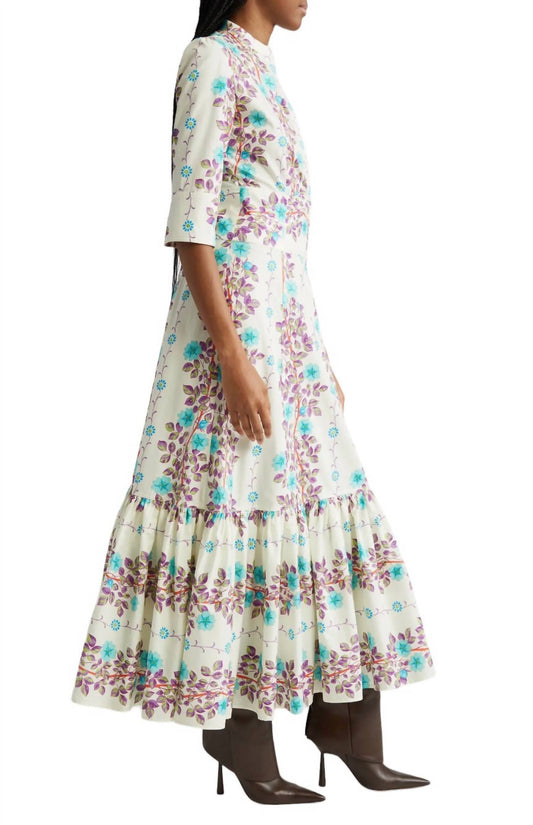 Etro - 3/4 SLEEVE LONG FLORAL DRESS
