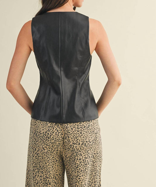 Mustard Seed - Fitted Leather Vest
