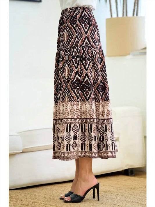 Doe And Rae - Aztec Tiered Skirt