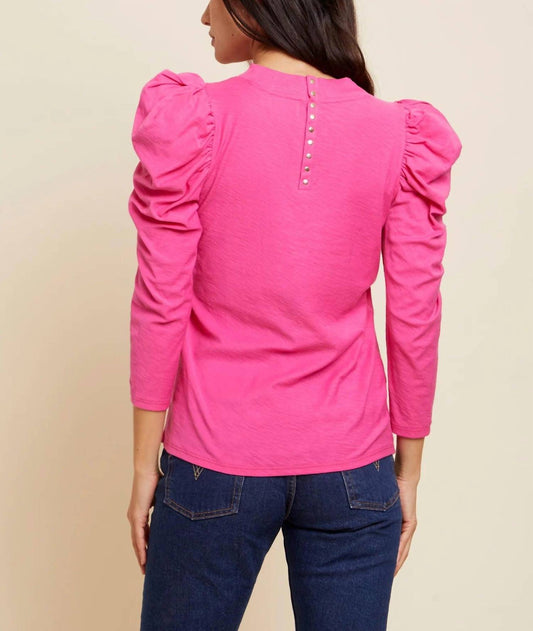 Nation Ltd - Zeta Snap Back Mock Neck Tee