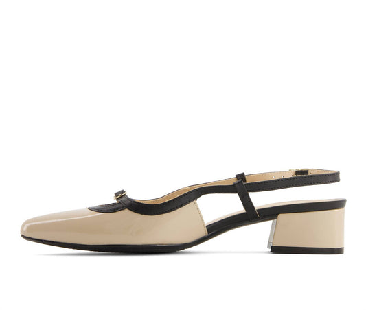 Andrea - Women's Slingback Pointed Toe Low Heel Pumps