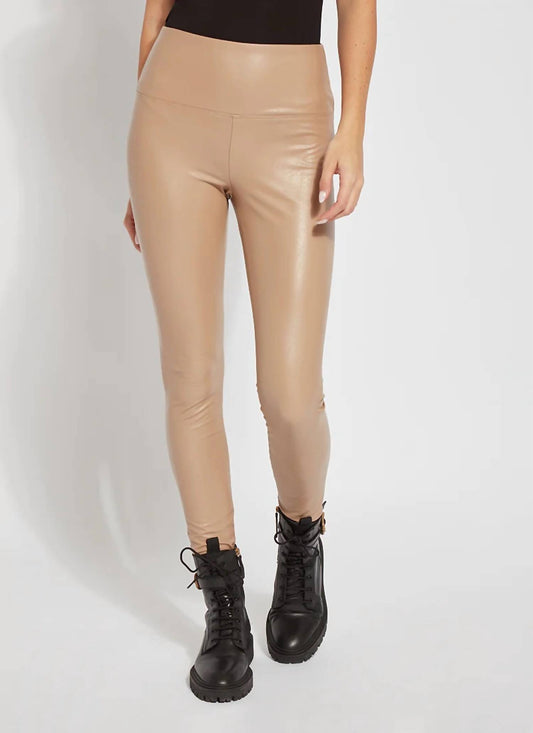 Textured Leather Legging