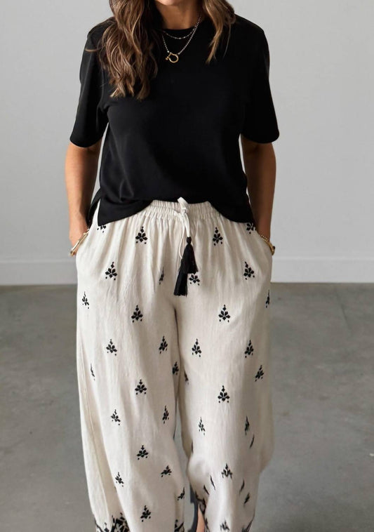 Easel - Never Say Never Linen Pants - beige - clothing - pants