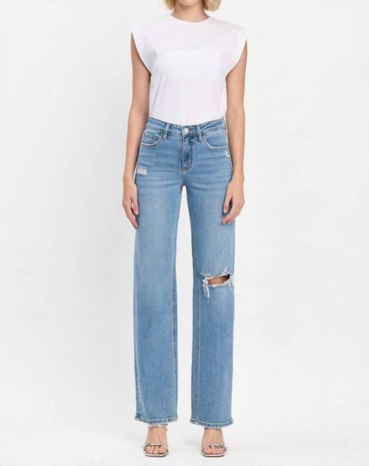 Lovervet - High Rise Slim Wide Jeans