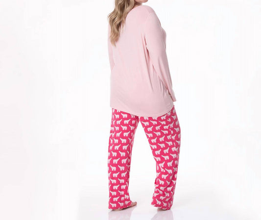 Kickee - Long Sleeve Tee & Pajama Pants Set