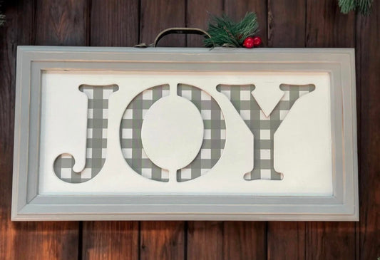 Burton + Burton - “joy” Holiday Sign