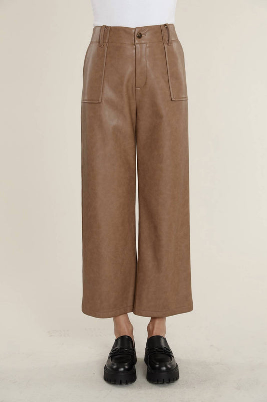 Dolce Cabo - Vegan Leather Wide Leg Pant
