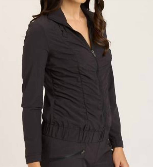 Xcvi - Momentum Whisper Stretch Ruched Active Jacket