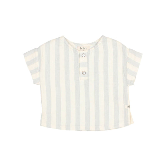 Búho - Boy's Sky Striped Gauze Shirt