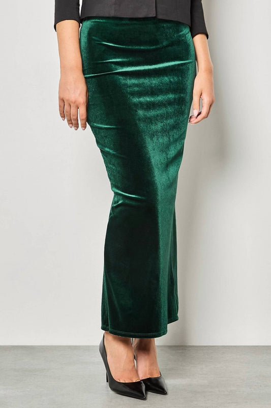 Apricot - Velvet Maxi Skirt