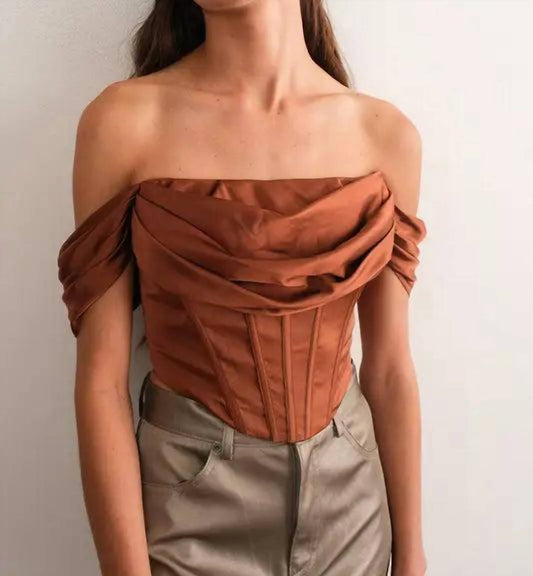 Papermoon - Bianca Corset Off-shoulder Top