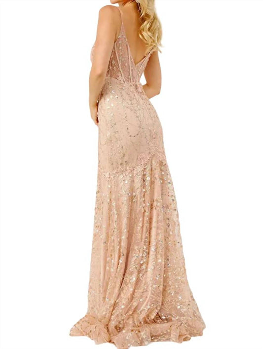 Jvn - Sheer Corset Bodice Prom Dress