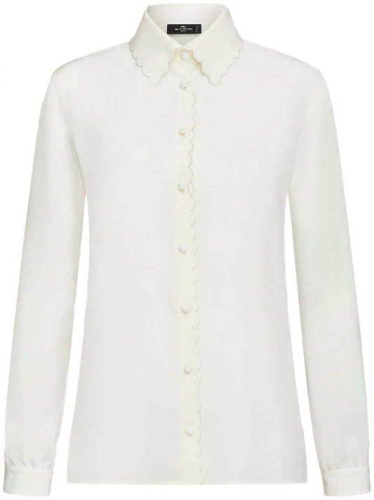 Etro - Scallop detail blouse