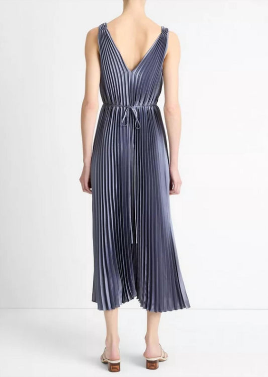 Vince - Hand Smocked Pleated Dress