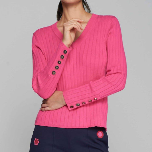 Vilagallo - V-neck Knit Sweater