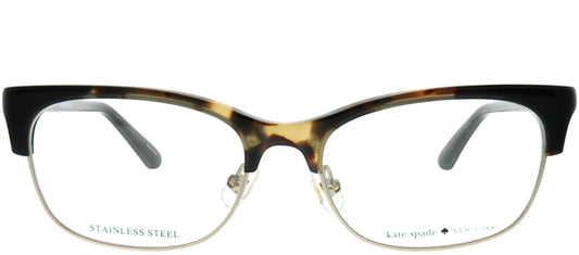 Kate Spade - Rectangle Plastic Tortoise Eyeglasses