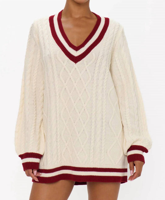 Show Me Your Mumu - Women's Varsity Sweater Dress