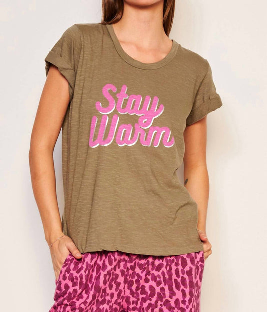 Sundry - Stay Warm Rolled Sleeve Tee