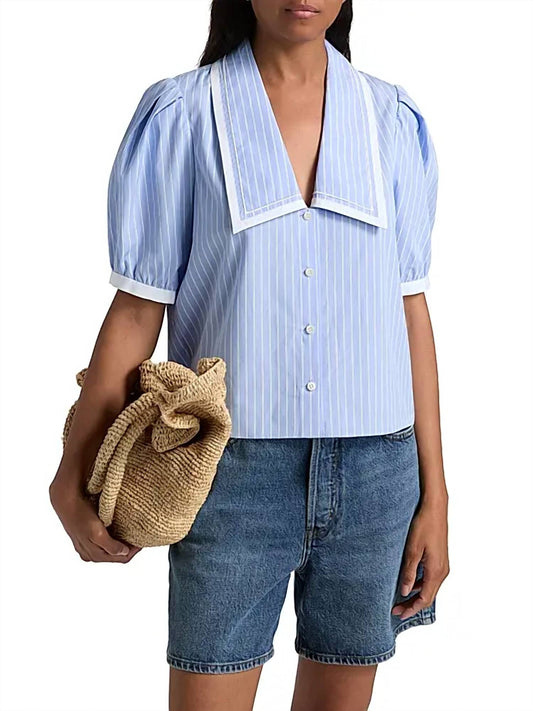 Frame - Stripe Sailor Blouse