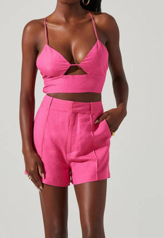 Astr - Cutout Crop Top