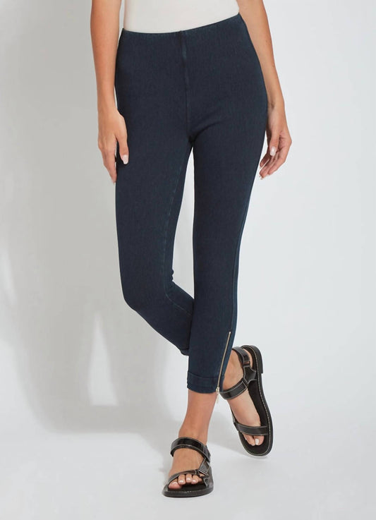 Lysse - Cropped Denim Legging Withside Zipper