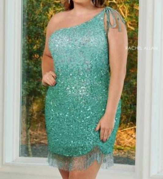 Rachel Allan - Rachel Allan 40127w - Jade Ombre Size 18w