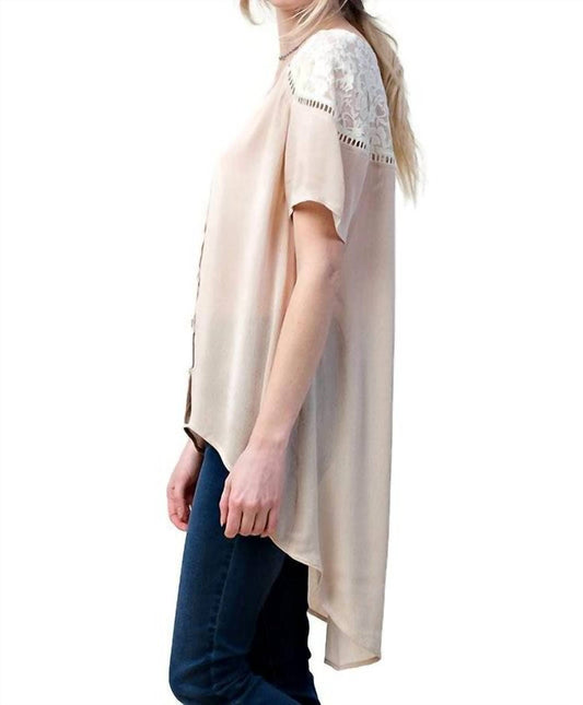 Kori - Lace Shoulder Blouse