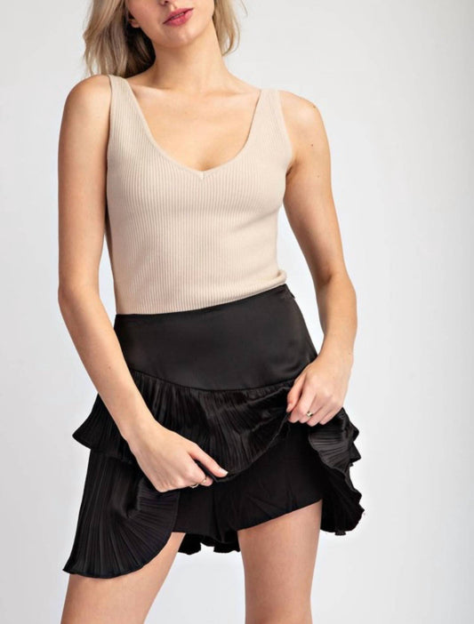 Ee:Some - Ruffle Mini Skirt