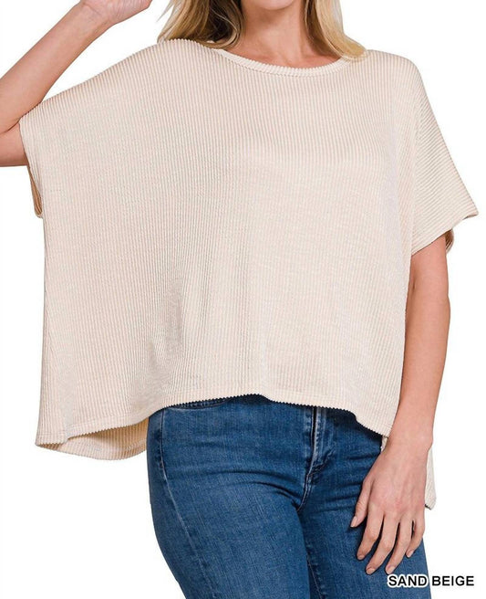 Zenana - Harper Ribbed Striped Top