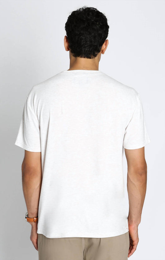 Jachs New York - Stretch Poly Viscose Short Sleeve Henley Tee
